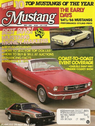 MUSTANG by HOT ROD 1990 MAY - CALIFORNIA SPECIAL, PACER